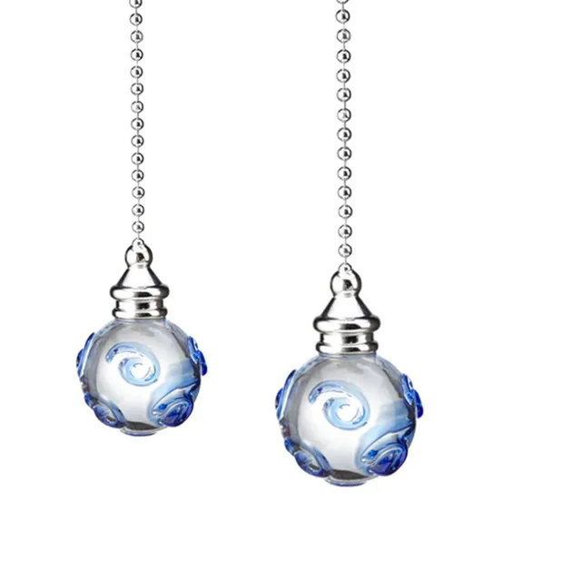 2pcs Decorative Ceiling Light Fan Pull Chains Ornament 12 Inch