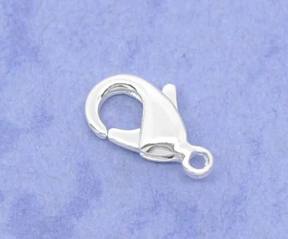 

Free Shipping!200pcs SP Lobster Clasps. Fit Chain Bracelet 10x5mm
