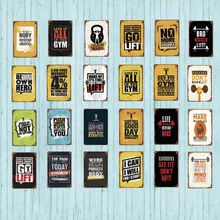 Live It all in the Gym family Rules металлическая жестяная вывеска винтажные тарелки для настенного паба домашнего искусства ретро бар украшение SA-4743