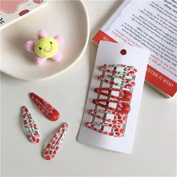 

2/6PCS New Cute Cartoon Metal Printing Colour Animal Baby BB Clips Girls Hairpins Hair Clip Kids Headwear Children Accessories