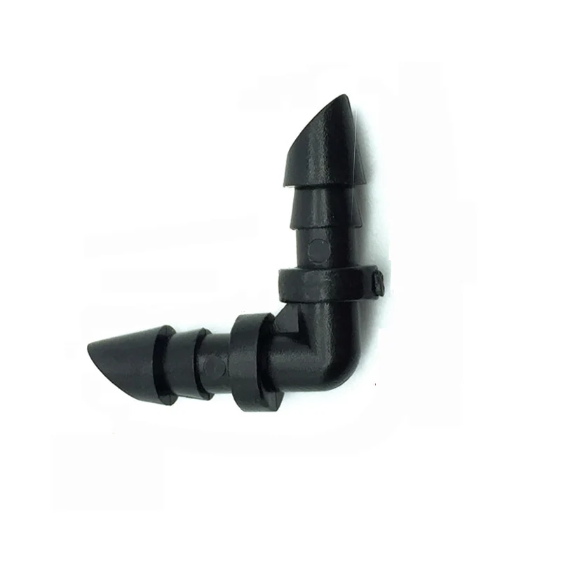 

50 Pcs 4/7mm Garden Hose Irrigation Kit Connector 90 Degrees Elbow Pipe Connector For Home Garden Automatic Watering System