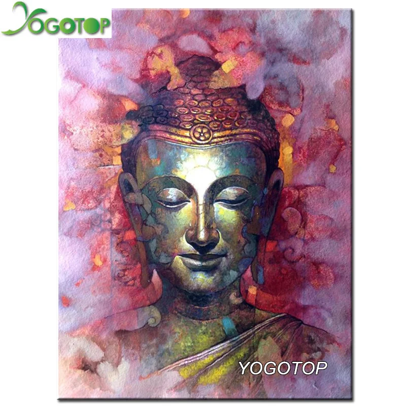 

YOGOTOP Needlework 5D Diamond Embroidery Colorful Buddha DIY Mosaic Diamond Painting Cross Stitch Kits Square Drill Decor ZB362