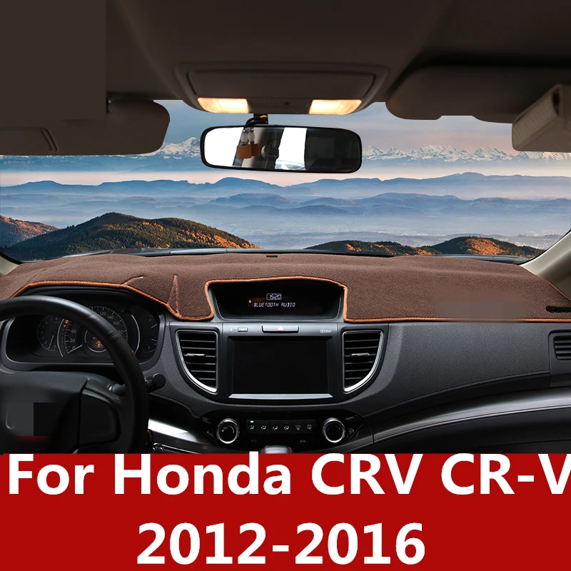 

For Honda CRV CR-V 2012-2016 Dashboard Cover Mat Pad Sun Shade Avoid Light Dash Board Carpet Protector Interior Auto Accessories