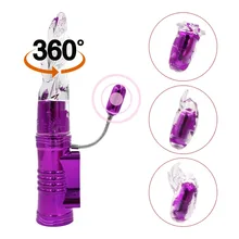 YEMA 360 Ratation Vibrators for Women 3 Accessory Rabbit Vibrator Sex Toys for Woman Dual G Spot Clitoris Stimulation Adult Toys