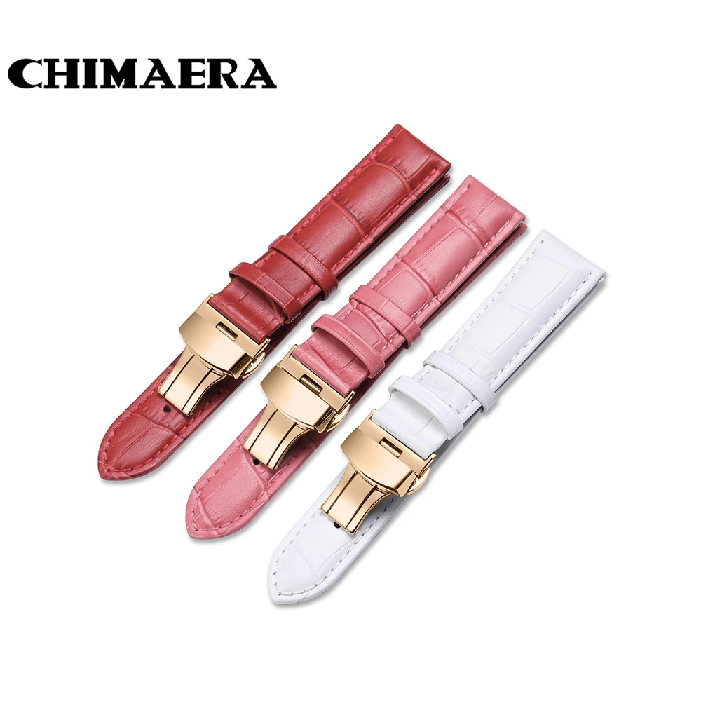 CHIMAERA Watch Bands 12mm 14mm 16mm 18mm 19mm 20mm Women White Red Pink
