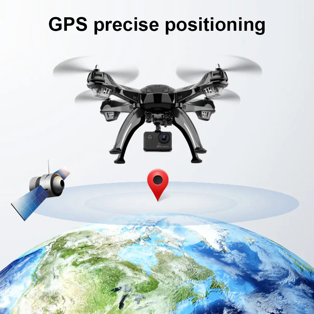 Новый Дрон БПЛА GPS 5G FPV RC с 1080P HD широкоугольной камерой Дальняя передача