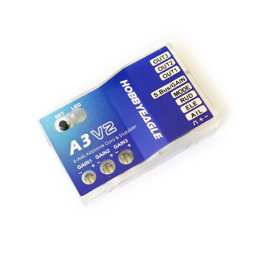

HobbyEagle A3 V2 Aeroplane Flight Controller Stabilizer for RC Multicopter Airplane Fixed-wing Copter