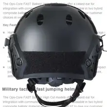 Роскошный Тактический Быстрый Шлем баллистический высокий вырез оболочка Форма Защитный ops-ядро страйкбол Пейнтбол Военный лицо маски под шлем