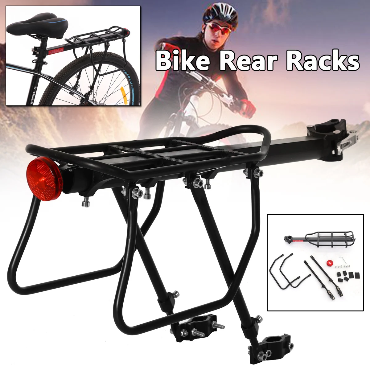 

MTB Bicycle Mountain Bike Road Bikes Rear Rack Bicycle Cargo Racks Aluminum Bicycle Luggage Carrier Bicycle Accessories