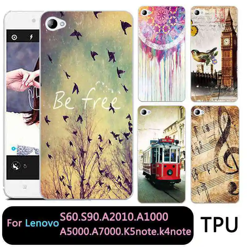 Мягкий прозрачный чехол для телефона QMSWEI из ТПУ Для lenovo S60 S90 A2010 a1000 a5000 a7000 k5note k4note