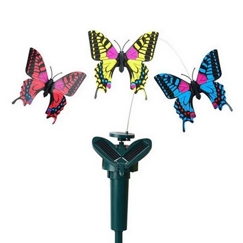 

DROPSHIPPING Solar Powered Dancing Butterfly Hummingbird Fly on Flower Solar toys Stake Flying Fluttering Decoration toy