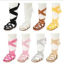 Leather Bandage Sandals Shoes Baby Newborn Infant Baby Girl Boys Soft Flat Sandals Pram Sandal Shoes