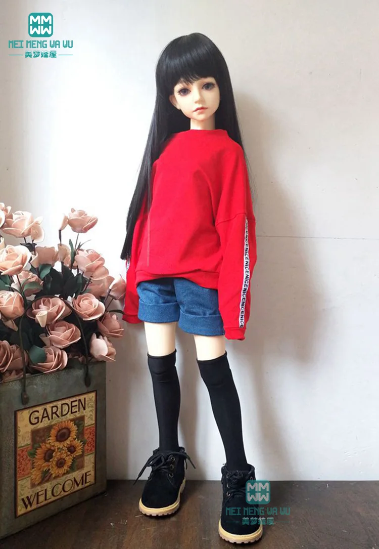 Одежда для куклы BJD на 60 см 1/3 SD кукла желтая толстовка с капюшоном и джинсовые