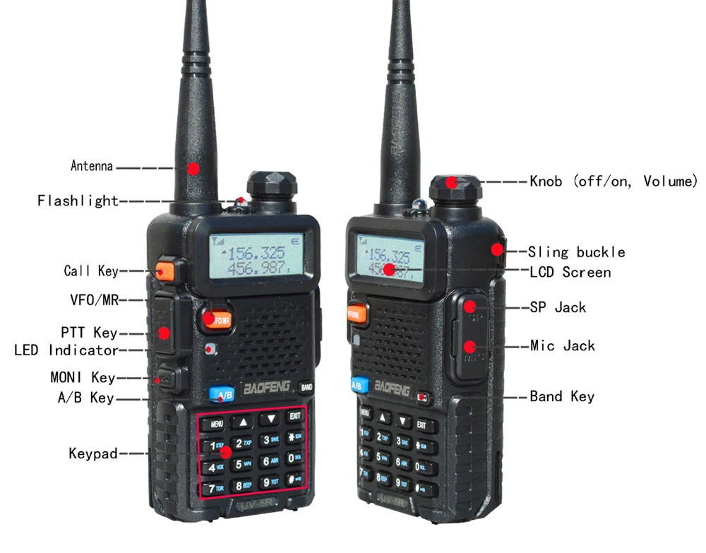 Baofeng UV-5R двухканальные рации двухсторонний коммуникатор трансивер FM UV5r VHF UHF портативный pofung UV 5R Охота CB Ham радиостанции