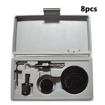 

Hole Saw Cutting Set Kit Drilling Tool Wood Metal Cutter 19-127mm high quality Mandrels Saws Core Drill Bits Woodworking