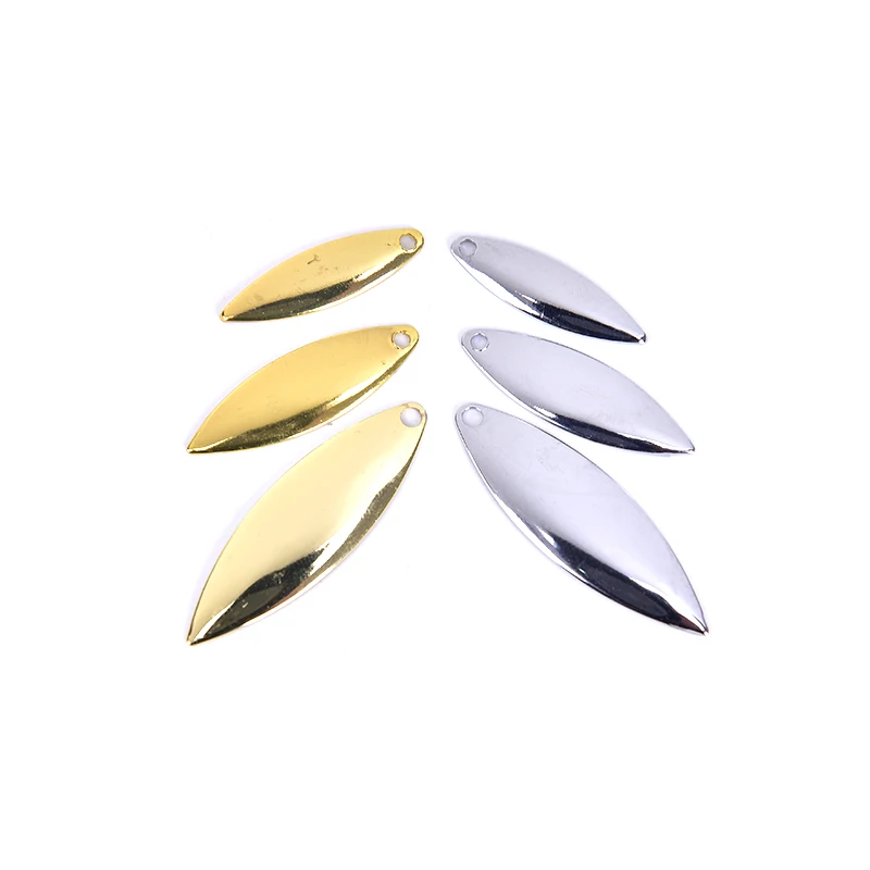 50 шт. 45 г/50 г/75 г Металлические ивы Spinner лезвия гладкая отделка, Спиннер Сделай Сам приманки рыболовные приманки, снасти ремесло рыболовные Spinner Лезвия