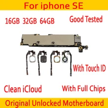 Заводская разблокированная материнская плата для iphone SE с сенсорным ID/без Touch ID 100% оригинал для iphone 5SE материнская плата с полными чипами