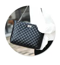 2016 Venta Caliente de Las Mujeres Del Diseñador Marca Bolsos de Hombro bordado estilo Europa muestran señoras cadena de METAL monedero y bolso