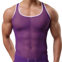 Мужской Прозрачный марлевый плотный жилет NS074