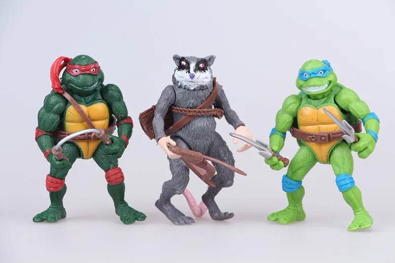 6 шт./компл. серия черепахи декоративные предметы мебели Детские ниндзя игрушки модели