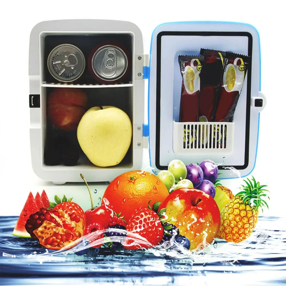 

4L Outdoor Mini Small Car Refrigerator Home Dual Use ABS Portable Travel Freezer
