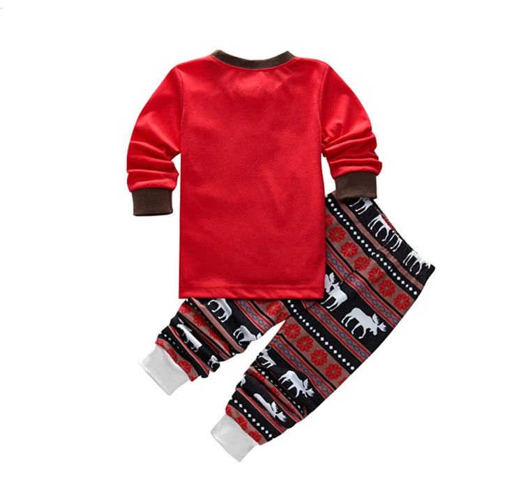 Cotton Unisex Pajama Set Full Sleeve Christmas Pijamas For Kids Boys Girls Children's Festival Gifts Babies Family Clothes Home (8)