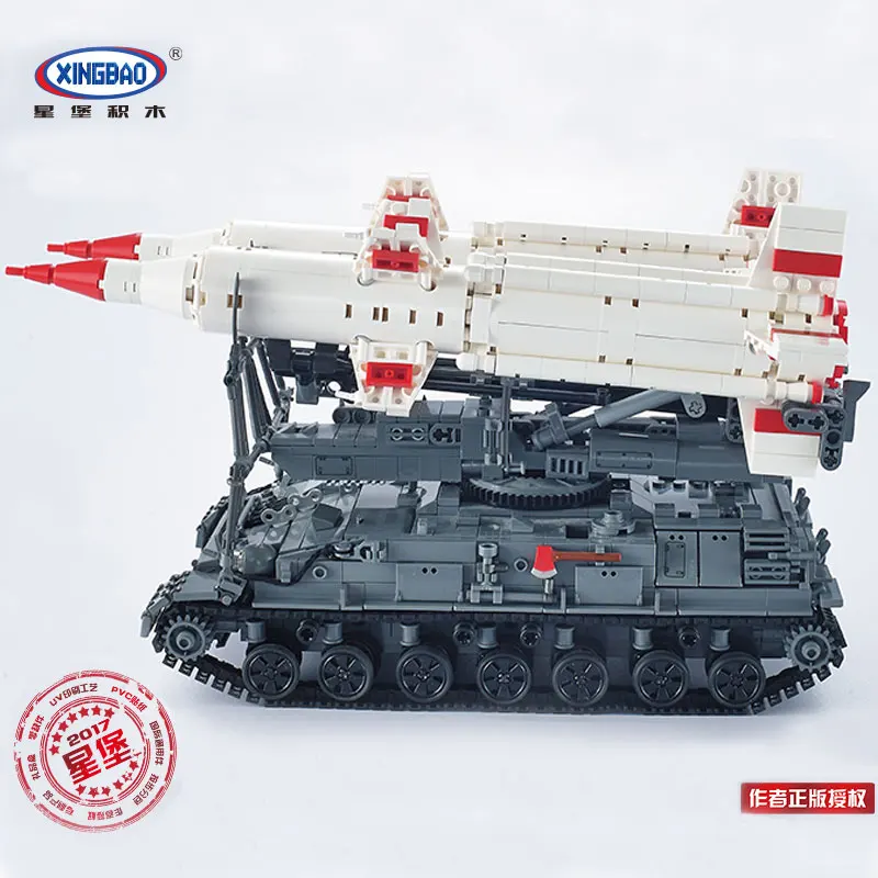 

In Stock XINGBAO 06007 1469Pcs Military Series The SA-4 Ganef Set Building Blocks Bricks Educational Boy`s Toys Model Gifts