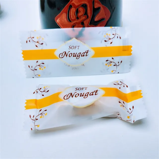 200 Pcs Dairy Handmade DIY Nougat Sugar Plastic Bag Food Packing Candy Wrapping Bakery Bags Style 4