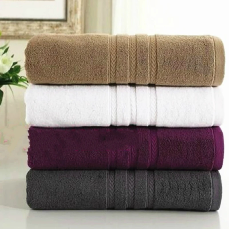 

100% Cotton Thick Soft and Absorbent Bath Towel High Quality Adult Bath Towel Two Ply Yarn-dyed Jacquard Terry Towels 75x140cm