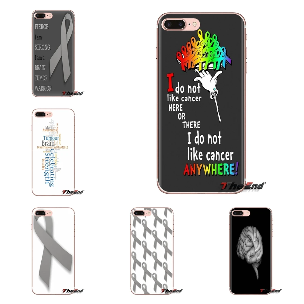 For LG G3 G4 Mini G5 G6 G7 Q6 Q7 Q8 Q9 V10 V20 V30 X Power 2 3 K10 K4 K8 2017 Butterfly Brain Cancer Awareness Heart Soft Covers |