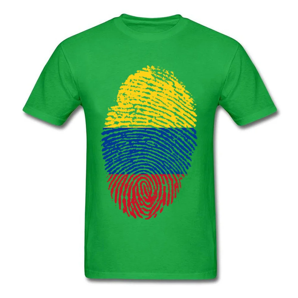 Colombia Flag Fingerprint_green