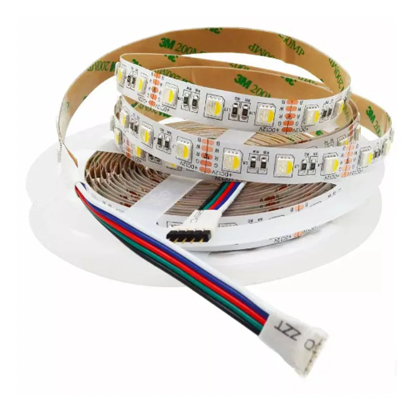 

5M RGBW RGBWW 4 In 1 Led Strip SMD5050 60leds/m Strip Light IP30 Non-waterproof Indoor Use DC12V