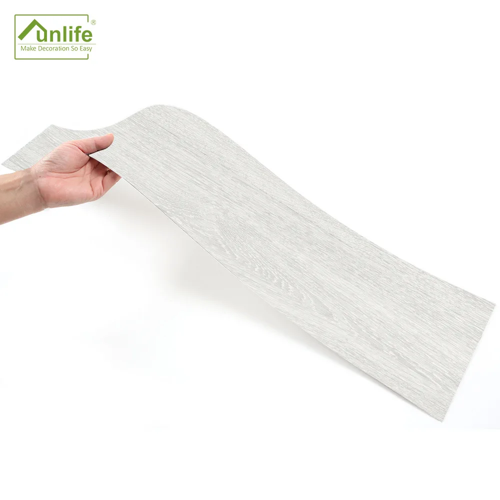 

Funlife Living Room Bedroom Ground Wood Grain Decorative Floor Tile Sticker Waterproof Self-adhesive Wall Sticker Floor Sticker