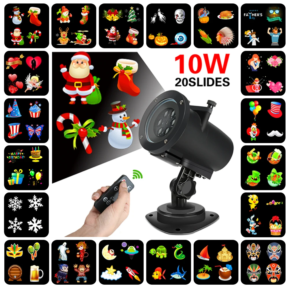 Christmas Projector Lights Holiday Light Landscape Light ...