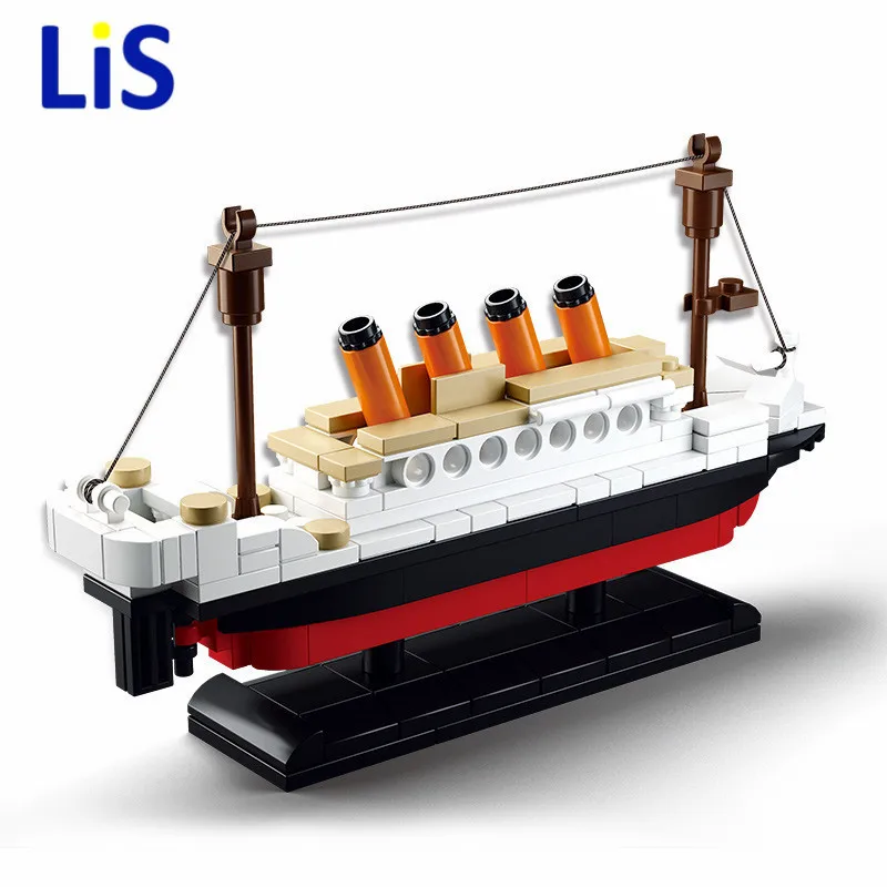 

(Lis)194 pcs 0576 Sluban Building Blocks Toy RMS Titanic ShipTitanic Boat 3D Model Educational Gift Toy for Children
