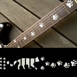Гриф маркеры инкрустация Стикеры наклейки для Гитары-Товары для кошек ног печати-WP
