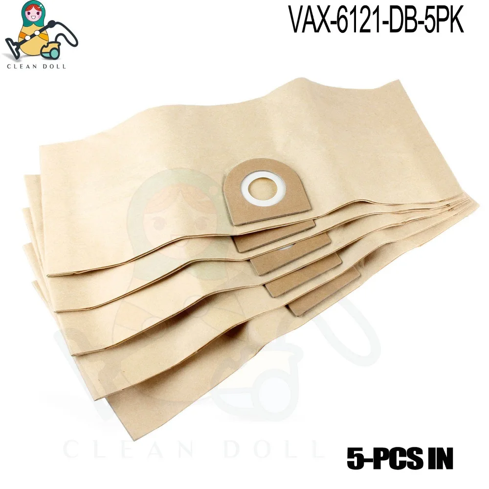 

5 Pack Replacement dust bags for Vax Hoover BAG120 5150 6100 6121 6130 6131 6135 6150 6151 Vacuum Cleaner Paper Dust Bags