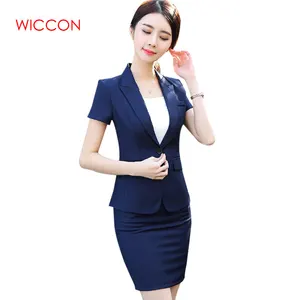 New New Fashion Women Skirt Suit Two Piece Set Short Sleeve Top And Skirt For Summer Office Ladies Uniform Work Wear — wickedsick New New Fashion Women Skirt Suit Two Piece Set Short Sleeve Top And Skirt For Summer Office Ladies Uniform Work Wear — wickedsick