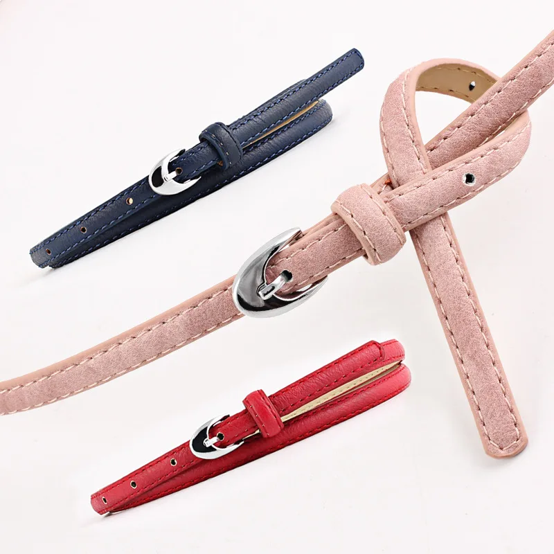 

Luxury Female Belt for Women design Thin PU Leather Jeans Girdles Loop strap belts Black brown dress coat accessories SE41