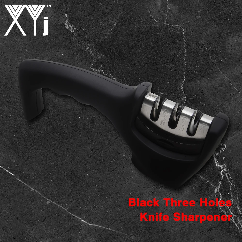 

XYj Kitchen Knife Sharpener Diamond Stone ABS No-Slip Handle Sharpening Tool For Various Metal Ceramic Chef Knives Kitchenware