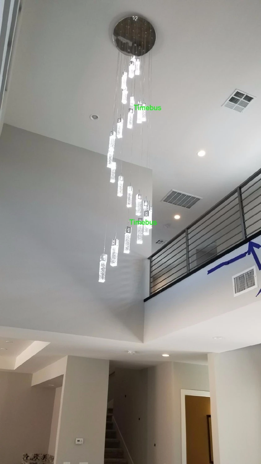 現代のペンダントライトスパイラル階段ダイニングルーム用階段ライトためのランプハンギングキッチンペンダントランプ Light Spiral Spiral Lightlamp Modern Aliexpress
