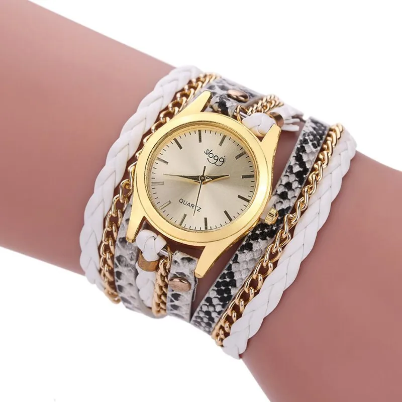 Sloggi relogio feminino لف اللباس المرأة اسوارة relojes موهير خمر نمط عارضة السيدات كوارتز المعصم ووتش المرأة
