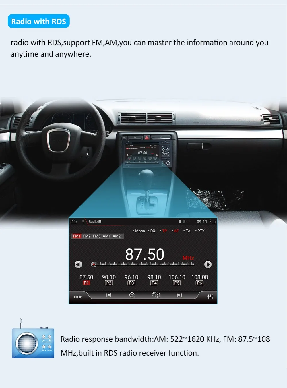 Clearance OCTA 8 CORE 2 DIN Android 9.0 Car DVD PLAYER For AUDI A4 GPS stereo multimedia navigation RADIO RECEIVER tape recorder WIFI BT 8 Clearance OCTA 8 CORE 2 DIN Android 9.0 Car DVD PLAYER For AUDI A4 GPS stereo multimedia navigation RADIO RECEIVER tape recorder WIFI BT 8