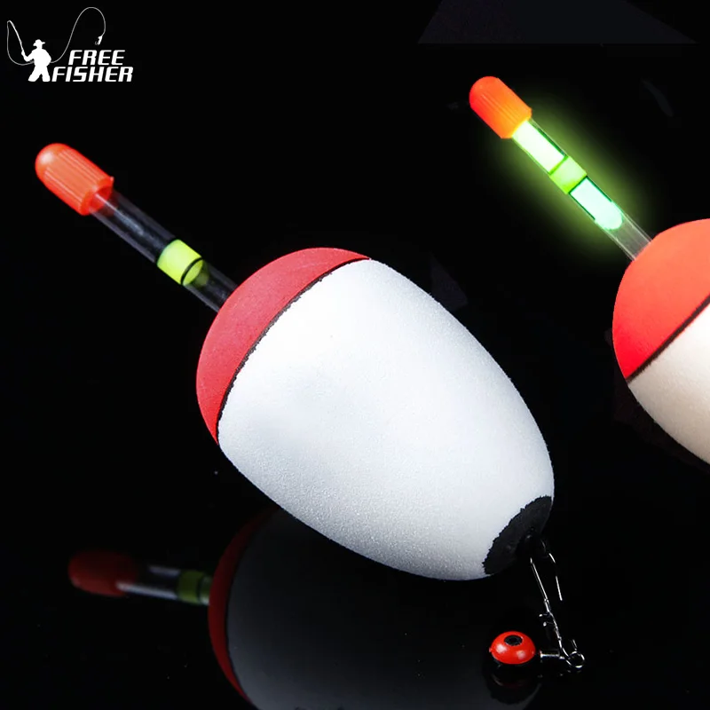 

10Pcs Luminous Fishing Floats Bobber Striking Big Sea Floating buoy Set Can Inserted Night Sticks Fish Tackle Accessories 10-50g
