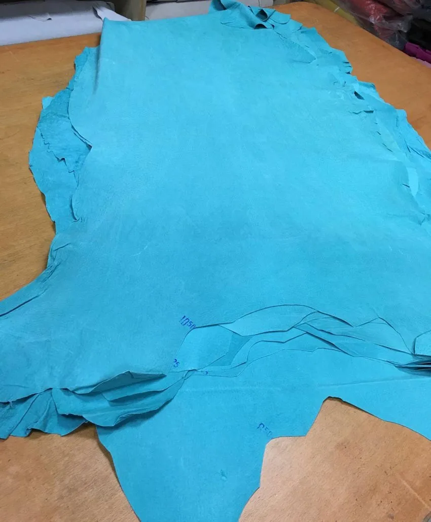 Genuine pig skin split shoes lining suede leather