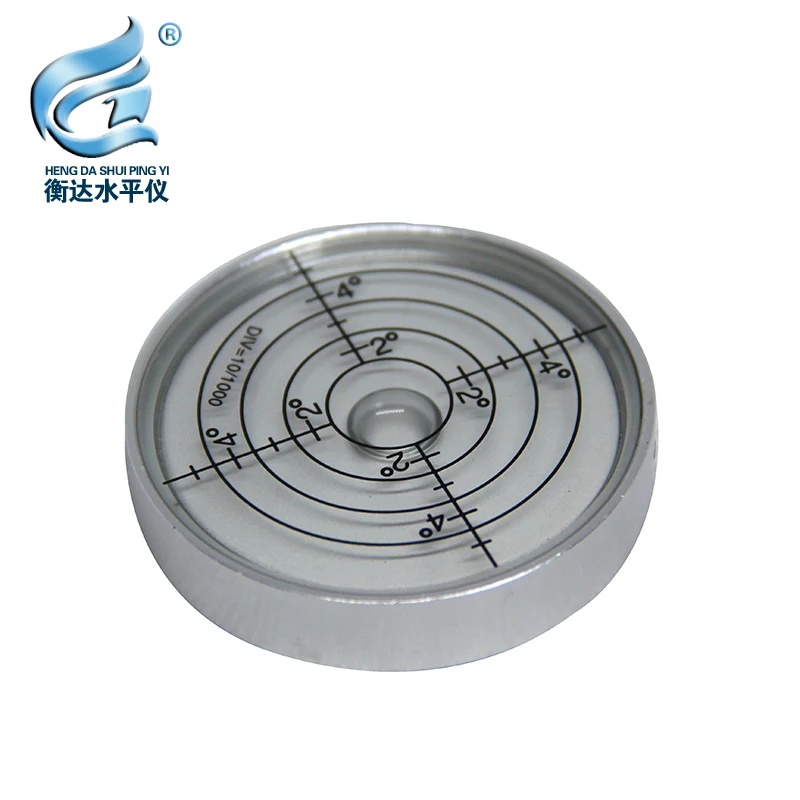 

Free shipping! Round horizontal bubble vientimeter level aluminum alloy level 50*10mm