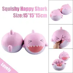 Болотистый 15 см розовый прекрасный днем Акула Ароматические Squishy замедлить рост Squeeze игрушки коллекция squeeze toy 0817