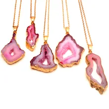 Irregular Natural Quartz Necklace for Women Crystal Piont Stone Pendant Healing Sweater Chain Pendants Pendulum Jewelry Irregular Natural Quartz Necklace for Women Crystal Piont Stone Pendant Healing Sweater Chain Pendants Pendulum Jewelry