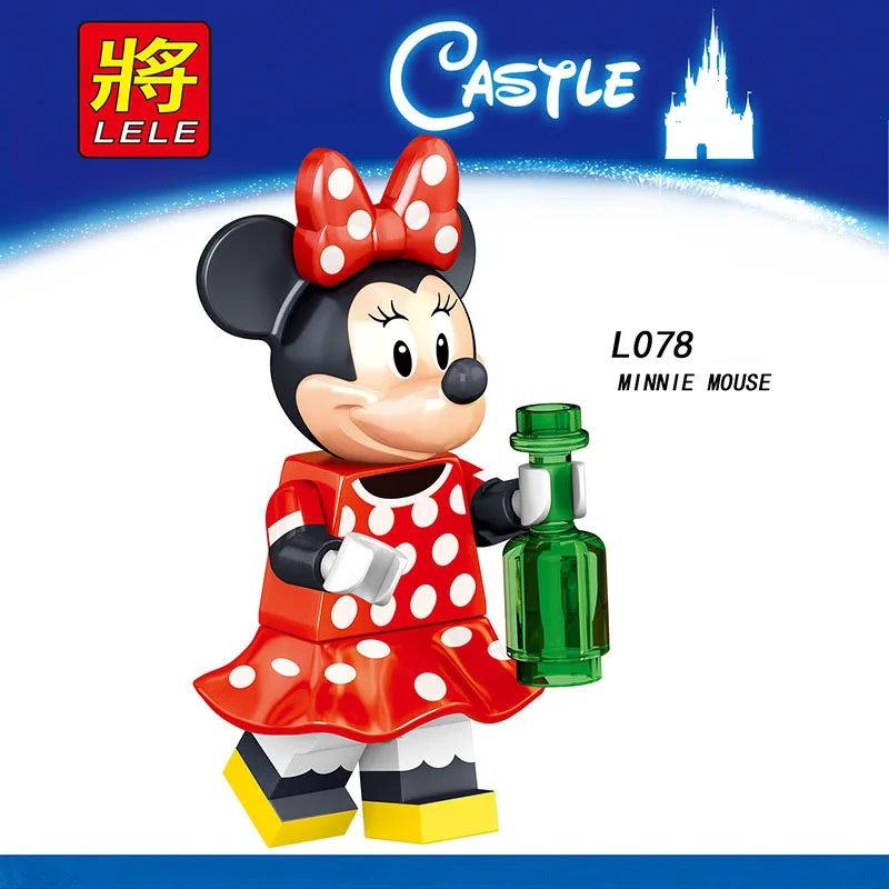 

Single Sale Compatible Legoinglys Cartoon DUCK TINKER BELL MINNIE MICKEY MOUSE Building Blocks Action Toys For Children Gifts