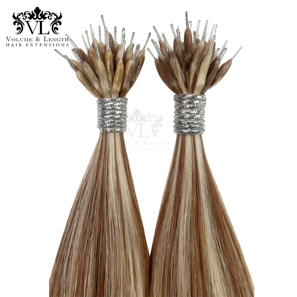 VL Pre Bonded Nano Tip 100% extensiones de cabello Remy 14 \